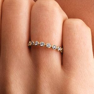 Pandora Era Bezel Lab-Grown Diamond Eternity Ring 0.70 ct TW, 14k gold