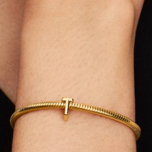 Letter T Alphabet Charm 14k gold plating