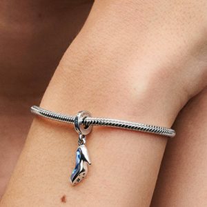 Disney Cinderella's Glass Slipper Dangle Charm Sterling silver