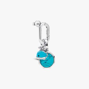 Luck of The Whale Dangle Charm Earring Set 3 Quantity