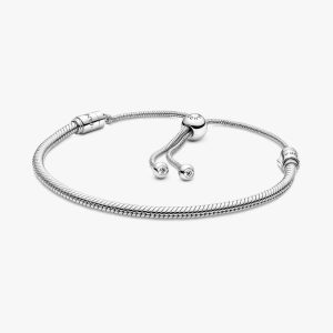 Snake Chain Slider Bracelet Sterling silver