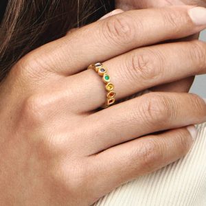 Marvel The Avengers Infinity Stones Ring 14k gold plating