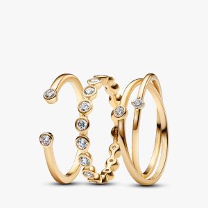 Lab-Grown Diamond Ring Set 3 Quantity