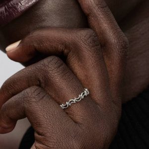 Crescent Moon Ring Sterling silver