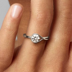 FINAL SALE - Pandora Infinite 14k White Gold Lab-grown Diamond Ring 0.75 ct TW, 14k white gold