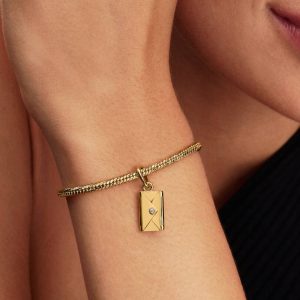 Engravable & Openable Envelope Dangle Charm 14k gold plating