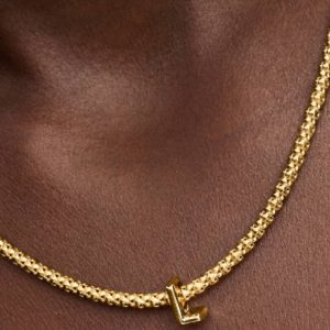 Letter L Alphabet Charm 14k gold plating