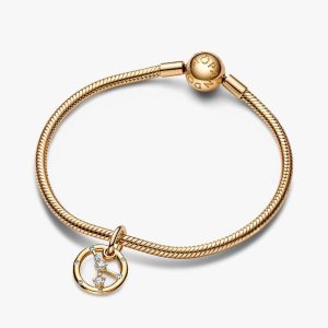 Cancer Zodiac Dangle Charm Bracelet Set 2 Quantity