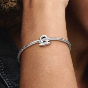 Sparkling Libra Zodiac Charm Sterling silver