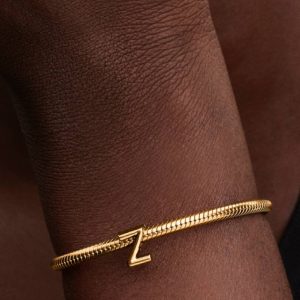 Letter Z Alphabet Charm 14k gold plating