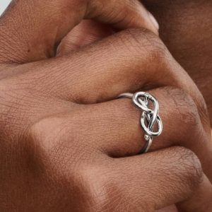 Infinity Knot Ring Sterling silver