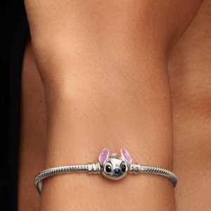 Disney Stitch Snake Chain Bracelet Sterling silver
