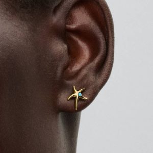 Rippled Ear Cuff 14k gold plating