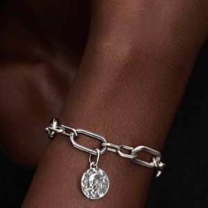 Skull Medallion Charm Sterling silver