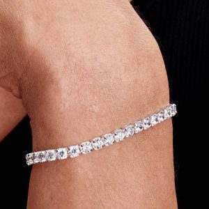 Sparkling Bold Tennis Bracelet Sterling silver