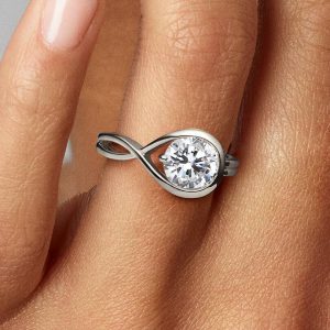 FINAL SALE - Pandora Infinite 14k White Gold Lab-grown Diamond Ring 1.75 ct TW, 14k white gold