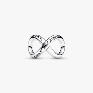 Forever & Always Infinity Charm Sterling silver