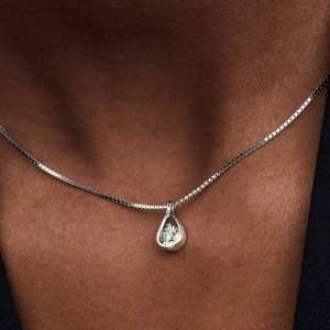 Pandora Infinite 14k White Gold Lab-grown Diamond Pendant Necklace 0.50 ct TW, 14k white gold