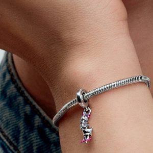 Disney Daisy Duck Dangle Charm Sterling silver