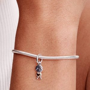 Happy Boy Dangle Charm Sterling silver, 14k gold plating