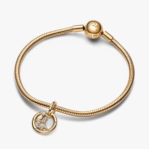 Aquarius Zodiac Dangle Charm Bracelet Set 2 Quantity