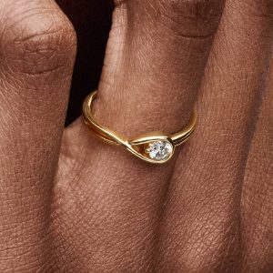 Pandora Infinite 14k Gold Lab-grown Diamond Ring 0.25 ct TW, 14k gold