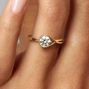 FINAL SALE - Pandora Infinite 14k Gold Lab-grown Diamond Ring 0.75 ct TW, 14k gold