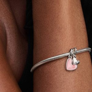 Splittable Mother & Daughter Dangle Charm Sterling silver