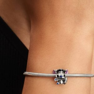 Disney Stitch Graduation Charm Sterling silver