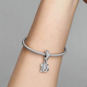 15th Birthday Dangle Charm Sterling silver