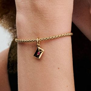 Love Letter Envelope Dangle Charm 14k gold plating