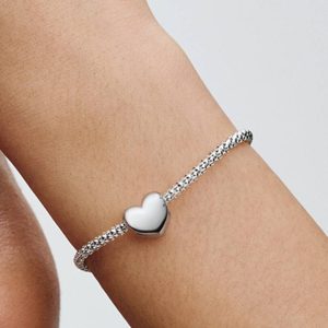 Be Love Engravable Heart Charm Sterling silver