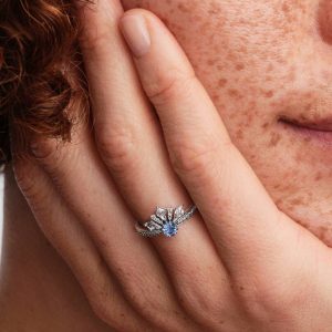 Disney Frozen Queen Elsa Tiara Ring Sterling silver