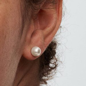 Treated Freshwater Cultured Pearl 7mm Stud Earrings Sterling silver