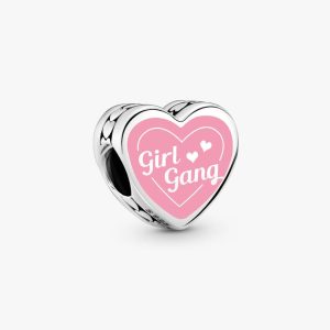 Girl Gang Heart Charm Sterling silver