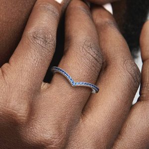 Pandora Timeless Wish Sparkling Blue Ring Sterling silver