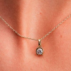 FINAL SALE - Pandora Talisman 14k Gold Lab-grown Diamond Horseshoe Pendant 0.25 ct TW, 14k gold