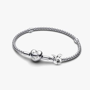 Taurus Zodiac Charm Studded Bracelet Set 2 Quantity