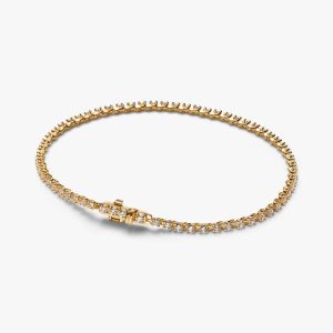 Pandora Era Lab-grown Diamond Tennis Bracelet 1.40 ct TW, 14k gold