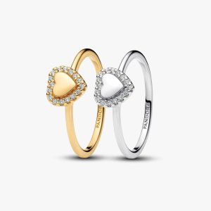 Engraved Together Ring Set 2 Quantity