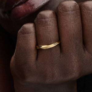 Twisted Ring 14k gold plating