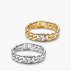 Cuban Heart Friendship Ring Duo 2 Quantity