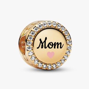 Mom Charm 14k gold plating