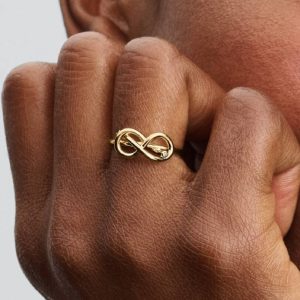 Infinity Knot Ring 14k gold plating