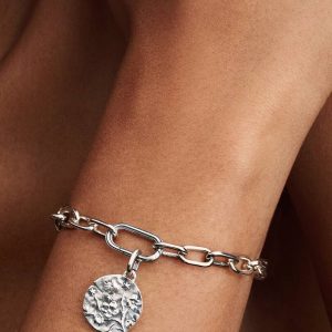 Cherry Blossom Medallion Charm Sterling silver