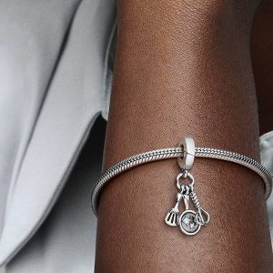 Spatula, Frying Pan & Whisk Dangle Charm Sterling silver