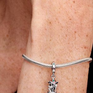 Spinning Carousel Dangle Charm Sterling silver