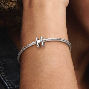 Letter H Alphabet Charm Sterling silver