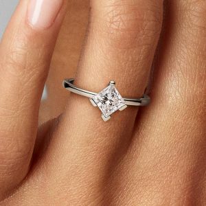 FINAL SALE - Pandora Nova 14k White Gold Lab-grown Diamond Ring 1.00 ct TW, 14k white gold