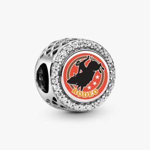 Rodeo Bucking Bull Charm Sterling silver